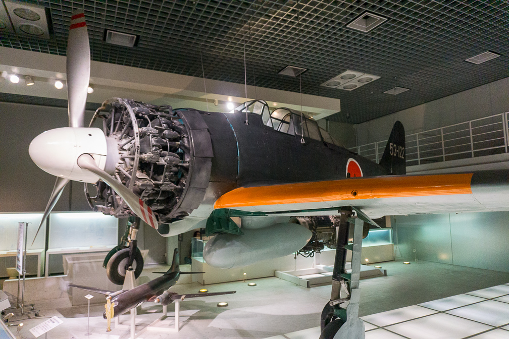 'Zero' fighter in the science museum. Photo: Daniel