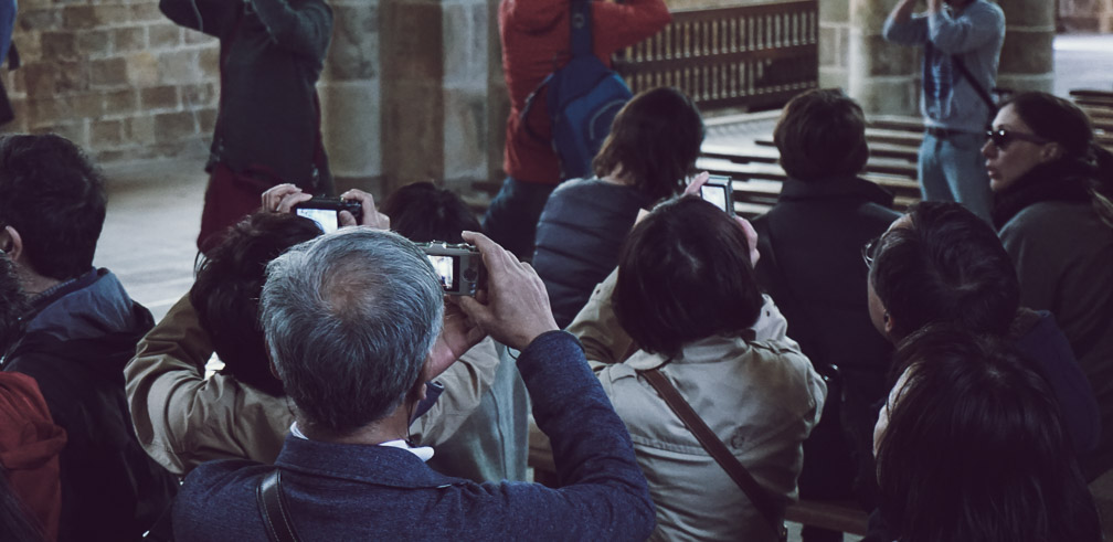 Visitors at Mont St. Michel. Photo: Daniel